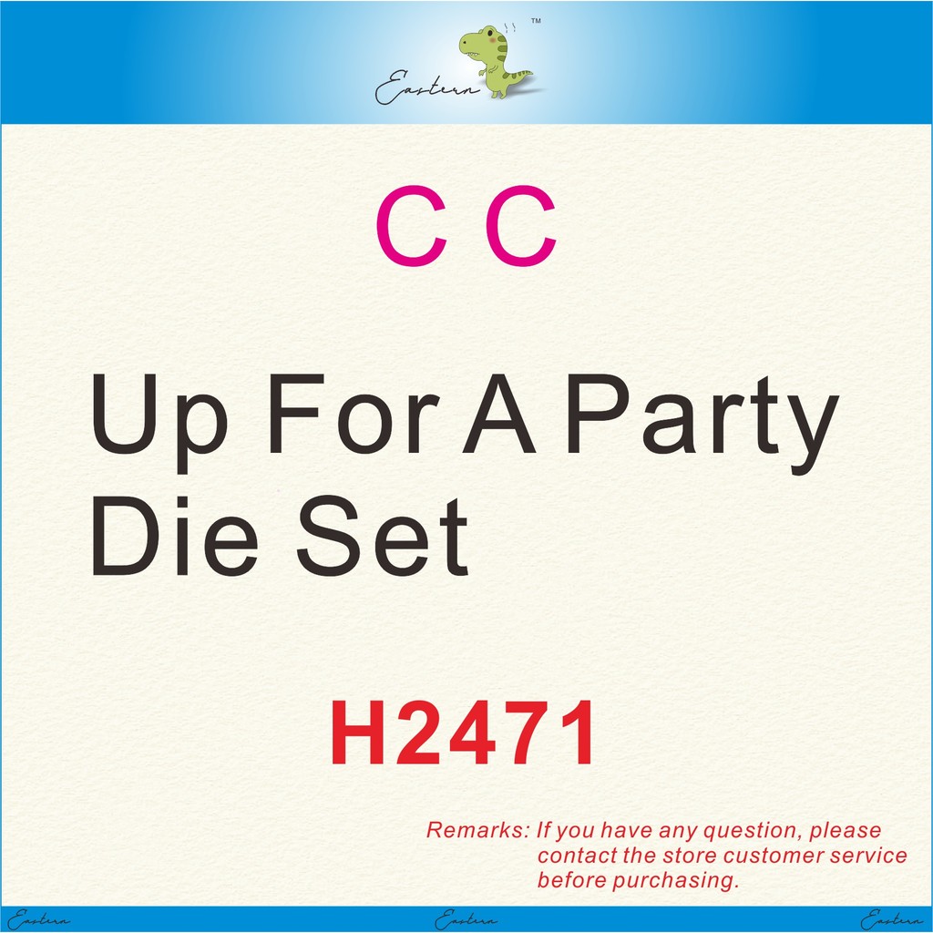 

Up For A Party Die Set new metal cutting dies DIY molds Scrapbooking die cut crafts dies H2471