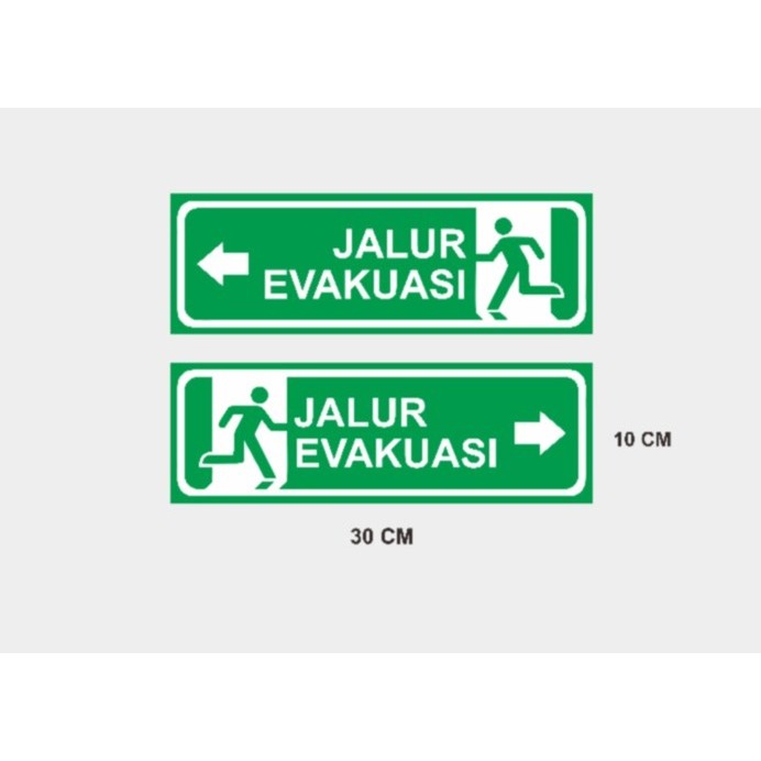 

SIGN JALUR EVAKUASI ACRYLIC / PAPAN PENANDA JALUR EVAKUASI ARAH KANAN KIRI / PETUNJUK EVAKUASI