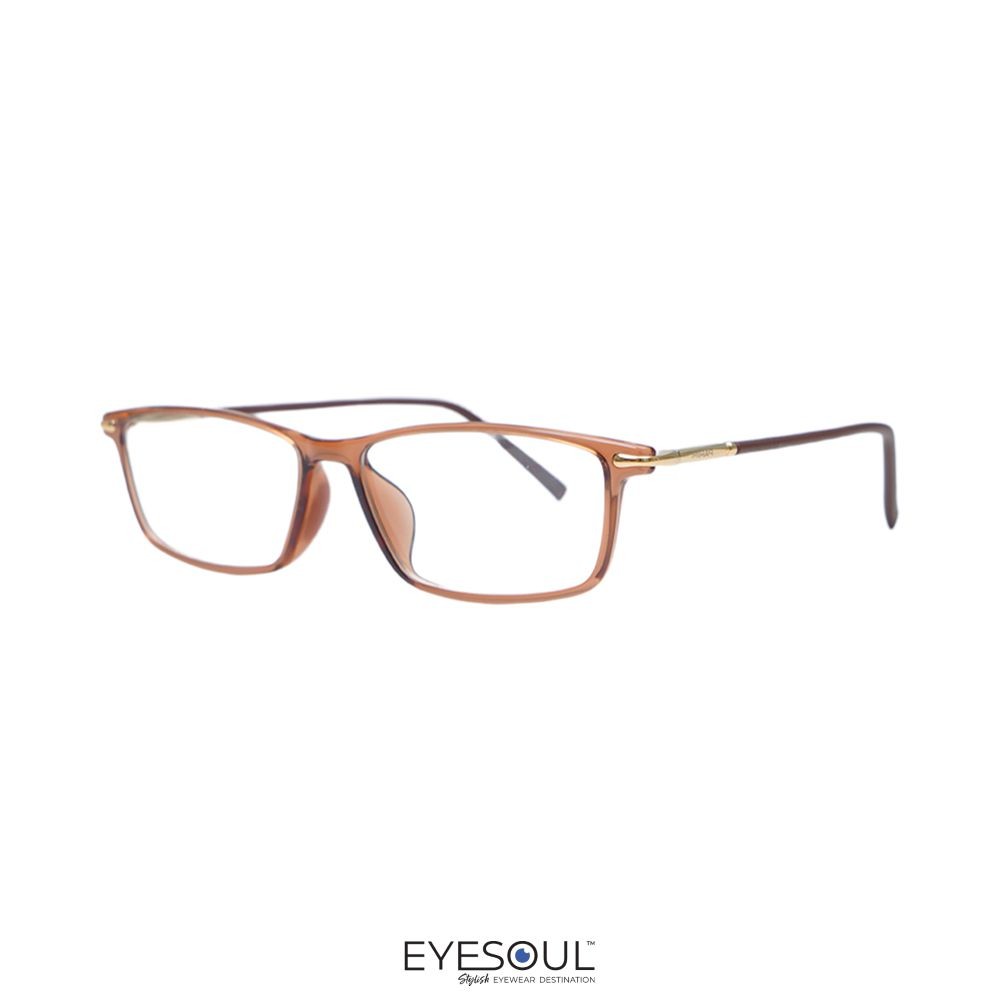 Parim Eyewear Kacamata Optical Square Trans A7 - Cokelat Tea