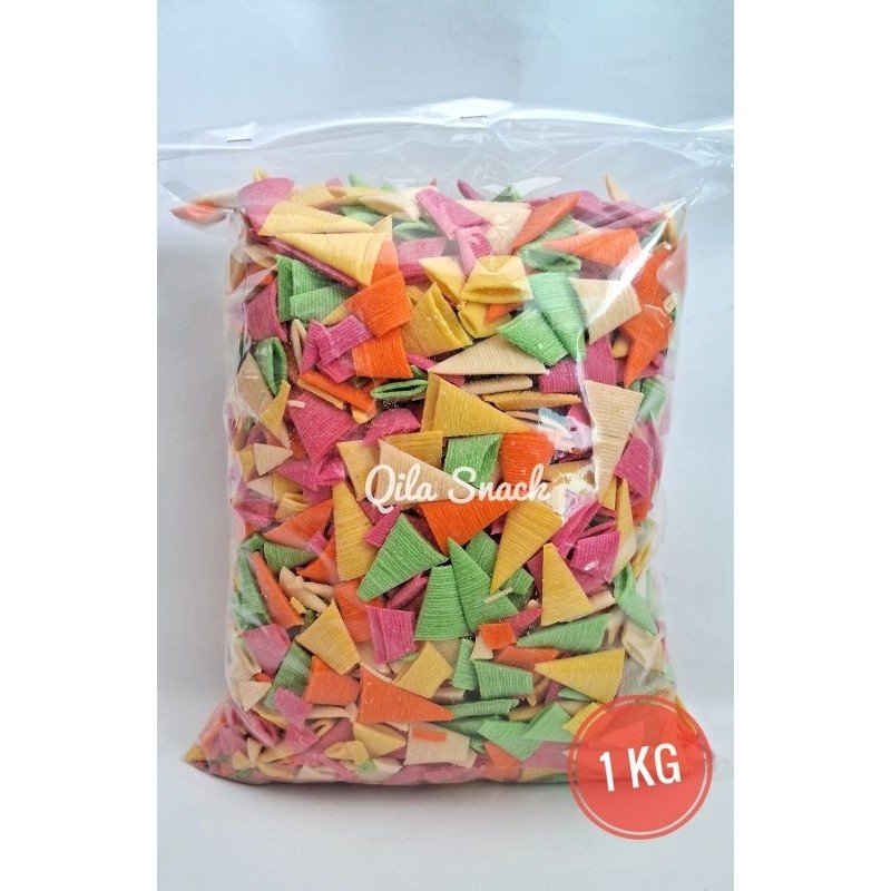 Kerupuk Potato Samosa Potato Kerucut Mentah 1 Kg
