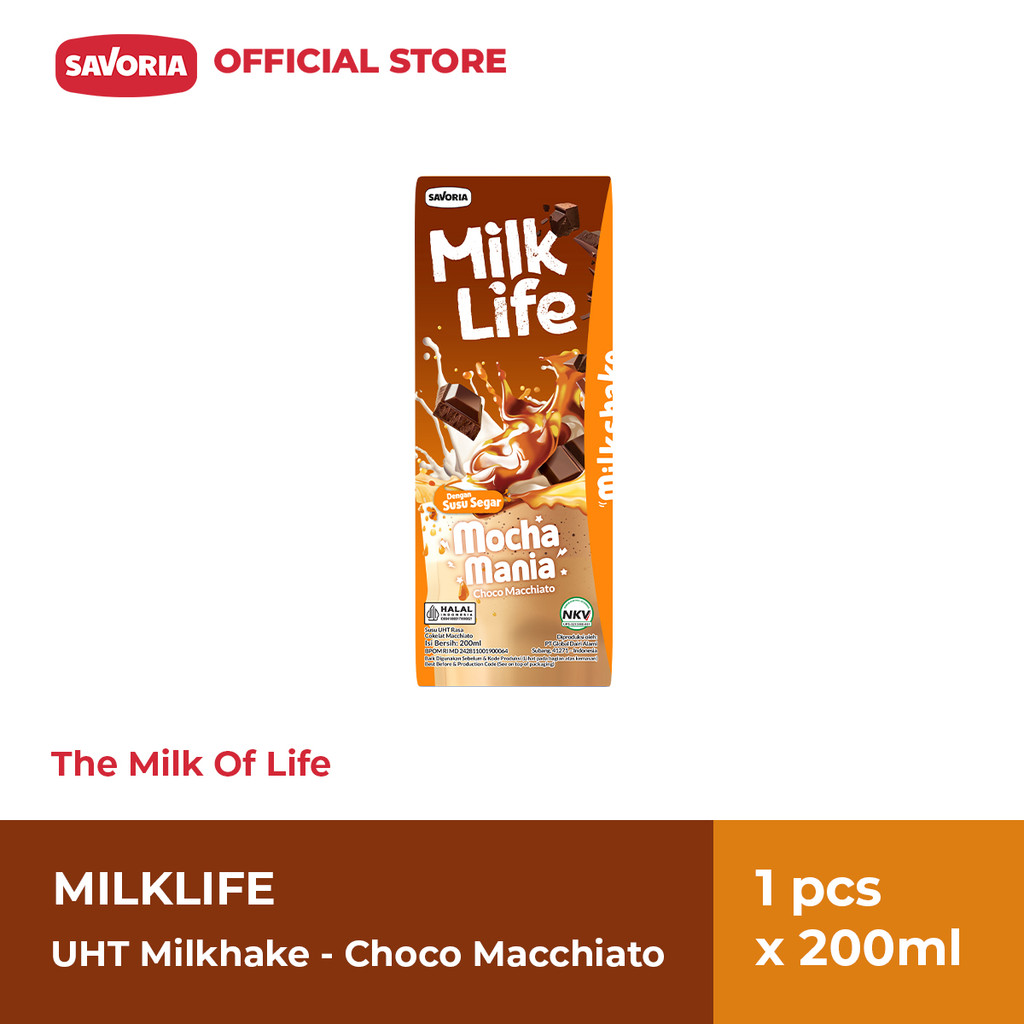 

MilkLife UHT Milkshake Choco Machiato - Susu Rasa Mocha 200ml