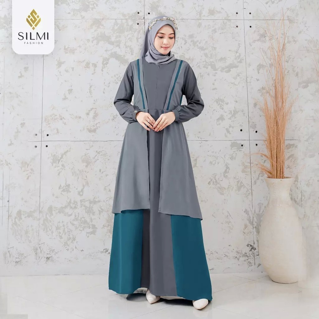 Galeri Muslim_ Sarimbit Silmi Fashion Warohmah Gamis Dewasa by Silmi