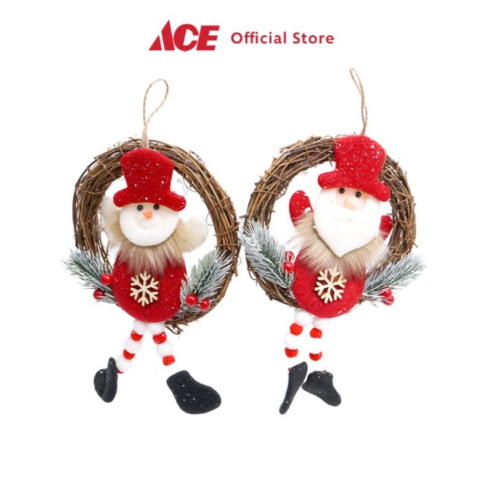 

Noelle 15 cm Wreath Dekorasi Natal Christmas Santa Snowman Random Xmas Decoration Ornamen Hiasan Natal Pajangan Decor