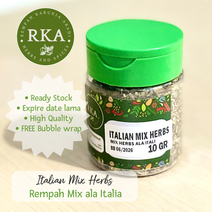 

Rempah Campur ala Italia - 10 gr / Italian Mix Herbs 10 gr / Mix Herb 10gr