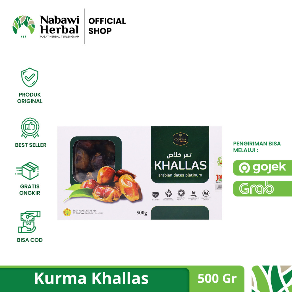 

Kurma Kholas Humaira Qoswa 500gr | MajaHerbal