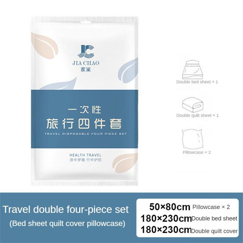 

Compact Business Trip Bedding Easily Portable Hygienic Disposable Bed Sheet Set Business Trip Necessities Portable Hotel Bedding
