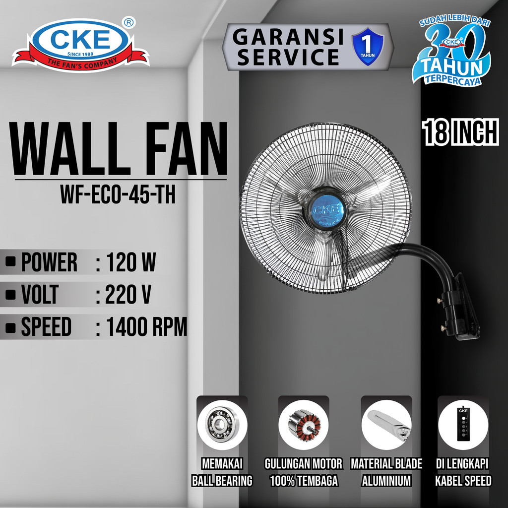 Kipas Angin Dinding 18 inch/ Kipas Tembok/ Exhaust Fan 18 inch/ Kipas Industri 18 inch