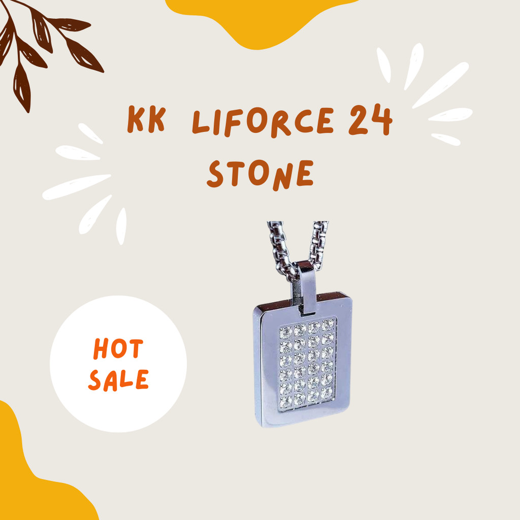 Kalung Energi untuk Kesehatan pria KK Liforce Paket Pemula KK Lifeforce  24 Stone Best Seller Model 