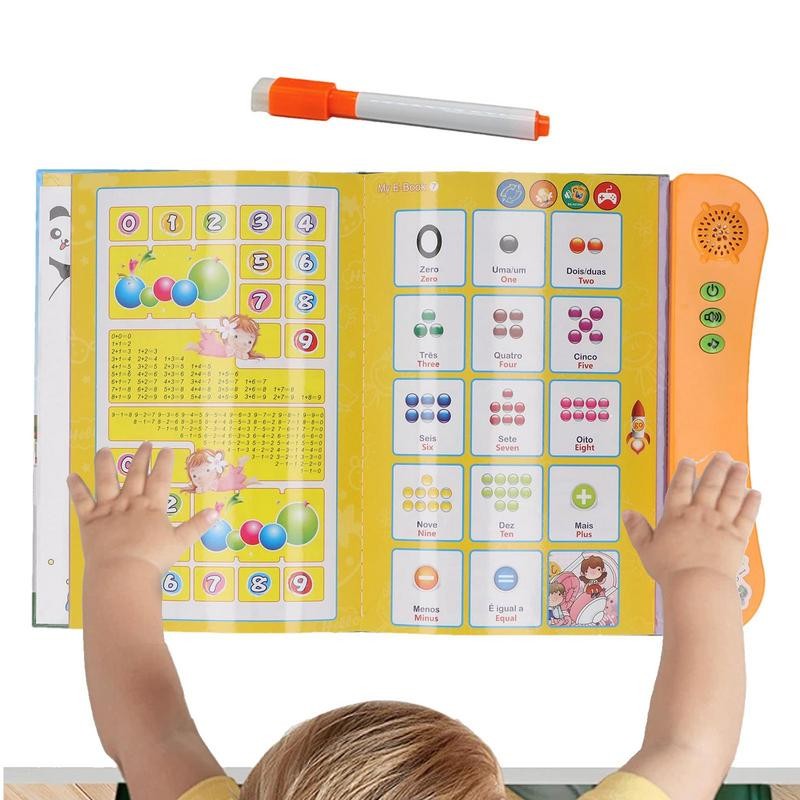 Interactive Electronic Learning Books Preschool Talking Sound English Book Kids English Letters Word