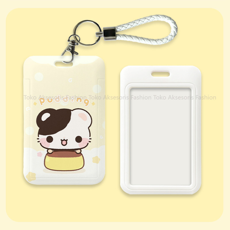 

id card holder tempat kartu lucu layer lanyard photocard aesthetic gantungan kartu nama tag cute nametag cari di lanyard 007