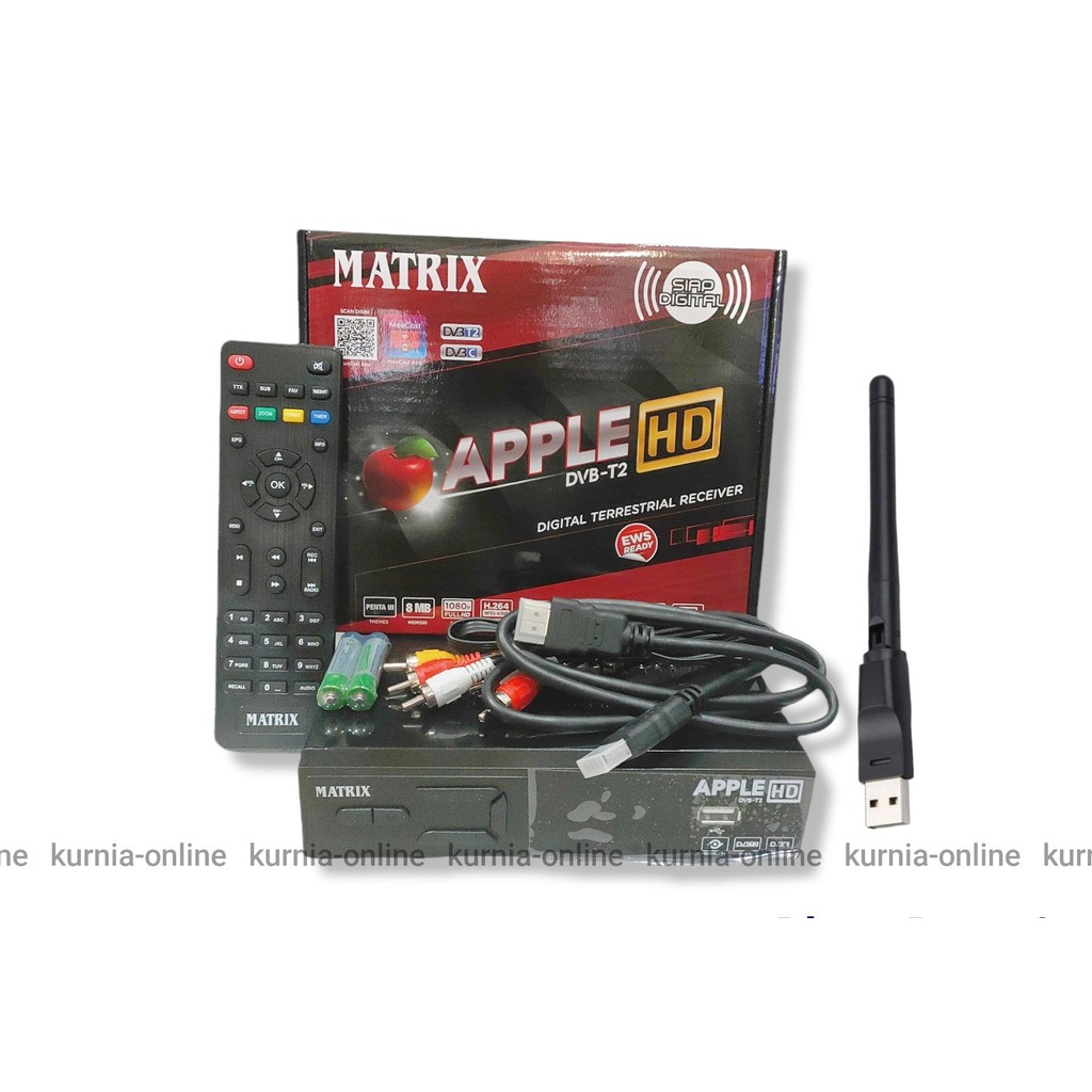 STB MATRIX APPLE MERAH DVB T2