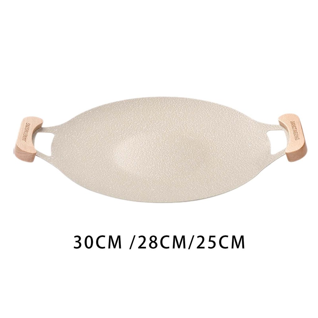 Korean BBQ Grill Cookware Nonstick Griddle Grill Pan for Home Indoor Camping