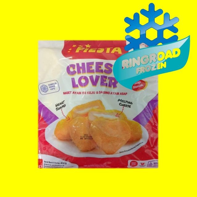 

FIESTA Cheesy Lover 400 gr - Nugget Ayam isi Keju