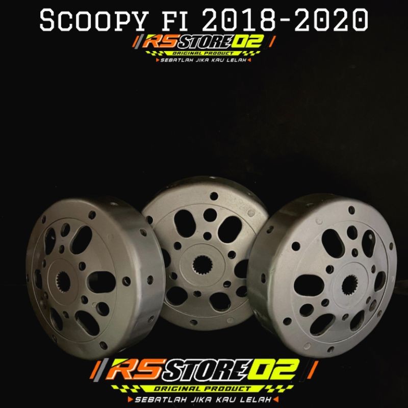 Mangkok kampas ganda custom SCOOPY FI ESP / SCOOPY DONAT TH 2018-2020 original AHM