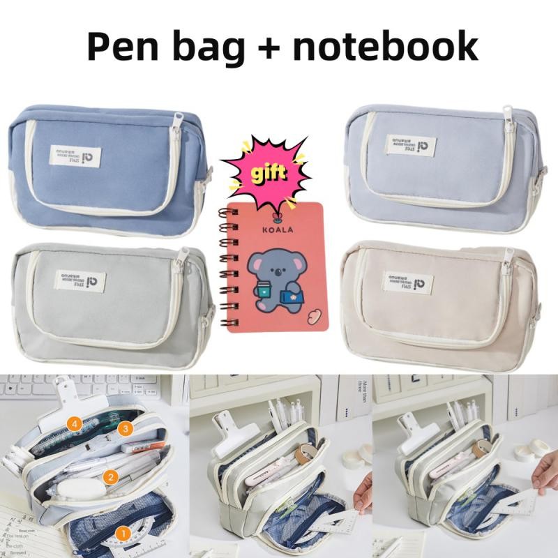 

Large Capacity Minimalist Storage Bag Student Pencil Case Makeup Bag Storing Stationery Makeup Tools Digital Accessories
