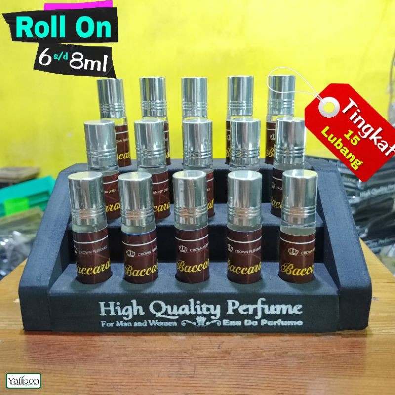 Display Parfum Roll on Model Susun Terjangkau