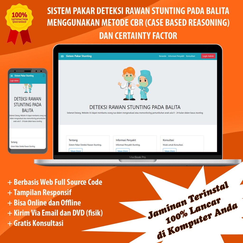 APLIKASI SISTEM PAKAR DETEKSI RAWAN STUNTING PADA BALITA DENGAN METODE CBR DAN CERTAINTY FACTOR