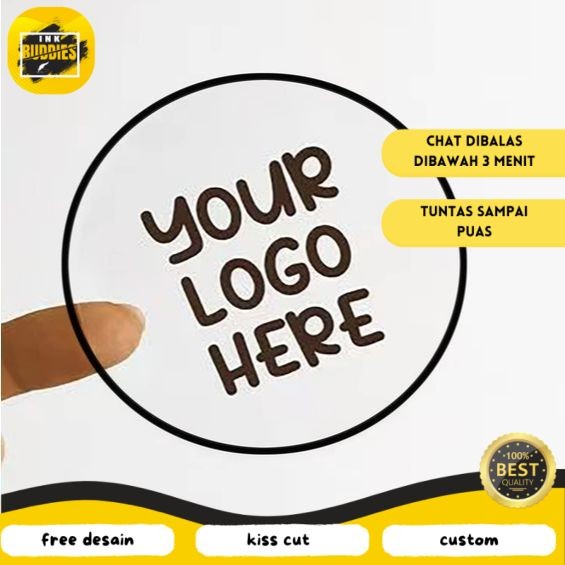 

INB Print & Cut Sticker Transparent A3+ Cetak Kiss Cut Stiker Label Bening Transparan Bandung