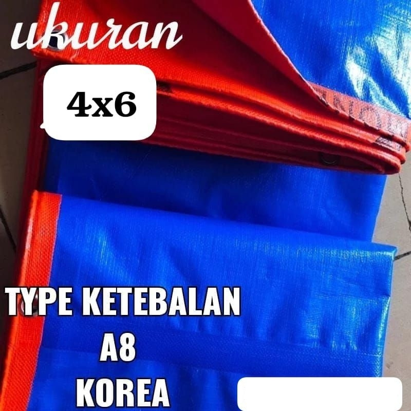 TERPAL A8 4X6 METER KOREA A8 UKURAN 4X6 A8