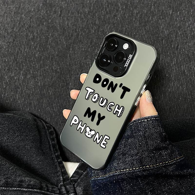 Case HP IMD Don't touch my phone Untuk Realme 5 6 7 8 9 11 12 i PLUS PRO MAX C2 3 11 12 15 20 21 25 