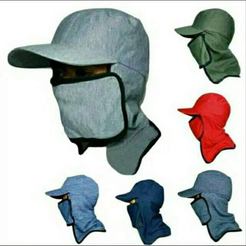 Topi jepang Masker Topi Serbaguna Topi Nelayan Topi Ronda