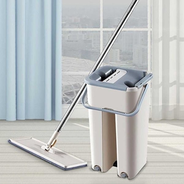 Alat Pel Praktis Vanstar Flat Mop High Quality Pembersih Lantai Magic Mop Flat With Bucket - RD