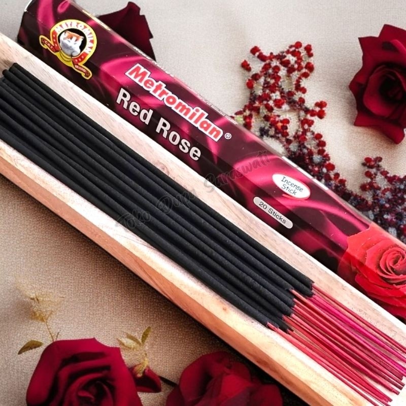 Hio Dupa Wangi Aromaterapi Red Rose Metromilan Mawar Merah isi 20 Stik