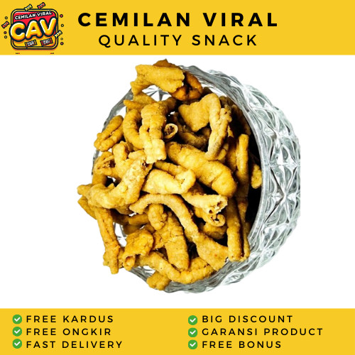 

CAV KERIPIK USUS KEJU 100g Keripik Usus Crispy Usus Kering Usus Crispy Kriuk Cemilan Terlaris