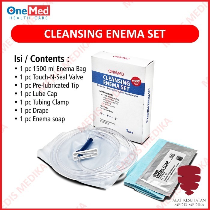 Cleansing Enema Set Onemed Alat Pembersih Cuci Perut Kantong Kopi Bag Medis