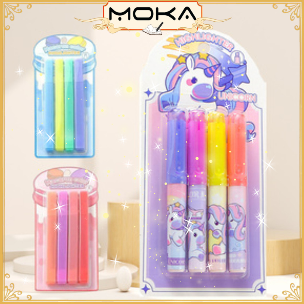 

MOKA 1 SET ISI 4 PERFECT FOR ENHANCING JOURNALS, NOTEBOOK AND PLANNERS / HIGHLIGHTER PEN WARNA PASTEL / HIGHLIGHTER WARNA LEMBUT UNTUK KOLEKSI JURNAL MKP20