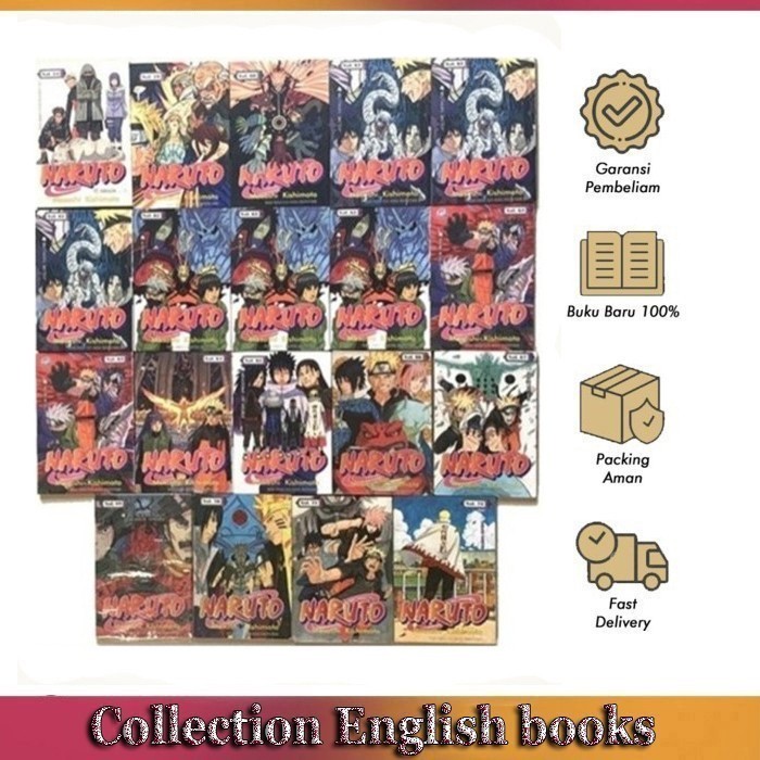 Komik manga Naruto, Vol. 1-72 (English)