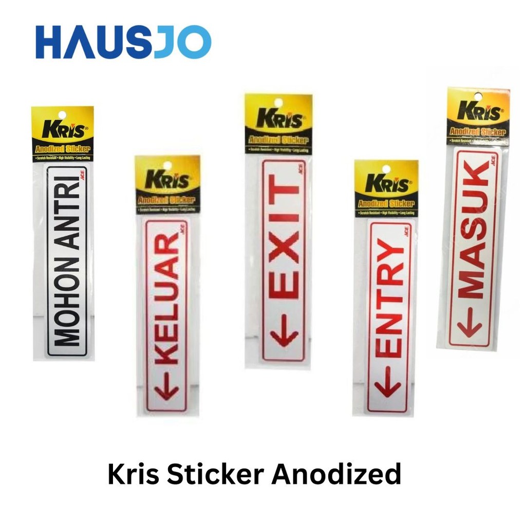 

Kris Sticker Anodized 6x20 cm