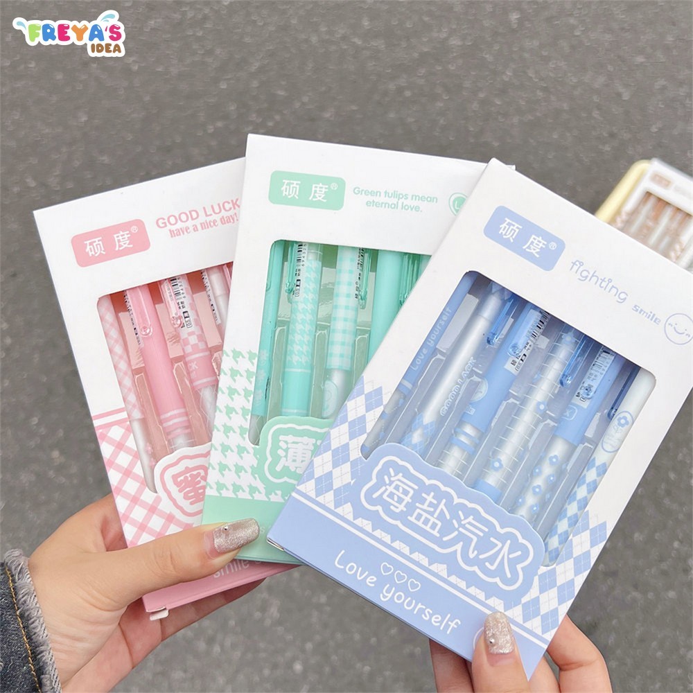 

FR-A69 Pulpen ST Set 6IN1 Motif Bunga 0.5MM / Pena Mekanik Alat Tulis Perlengkapan Sekolah / Retractable Pen Karakter Set / Pulpen Cetek Import