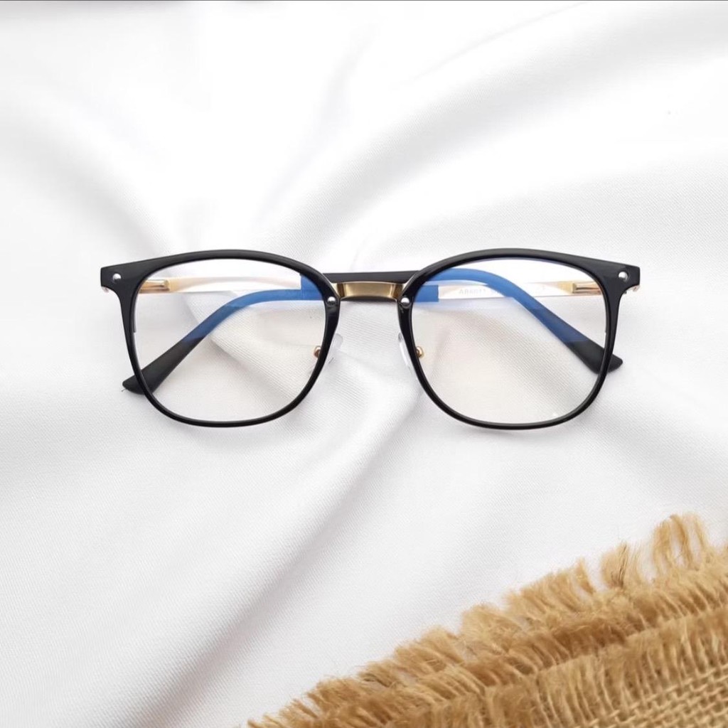 {BELI 1 PCS GRATIS 1 KACAMATA NORMAL} Kacamata terpopuler cewek cowok elegant arkha 3000 Eyewear Fra