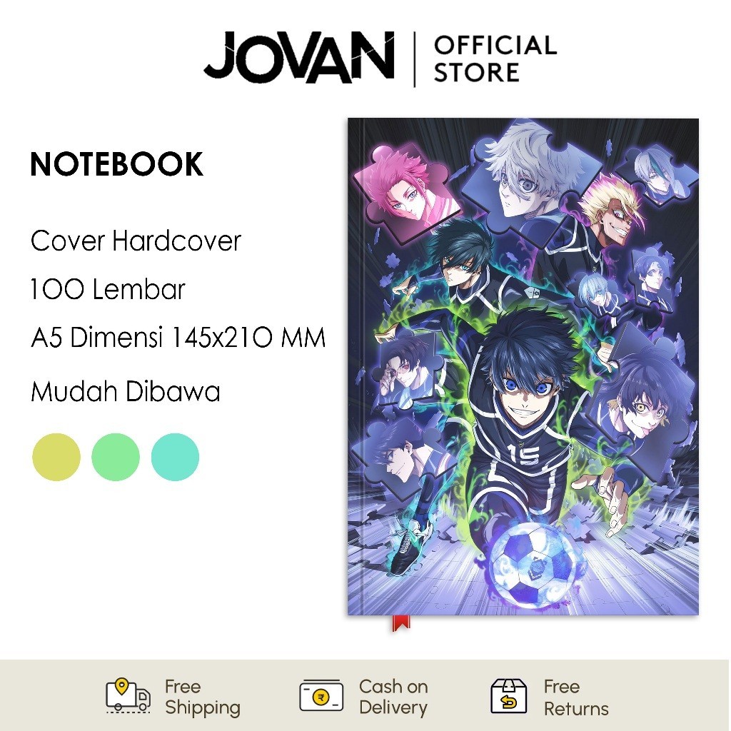 

Notebook Hardcover Custom Blue Lock 1 Buku Tulis Catatan Note Agenda Planner Jurnal Diary Notebook Anime