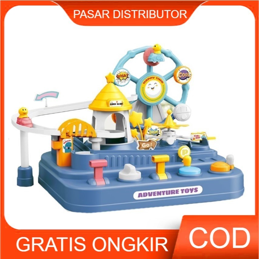 ORANSHOP Mainan Anak DUCK SLIDE ADVENTURE TOYS Mainan Duck Jalur Edukasi Car Bebek Slide Anak