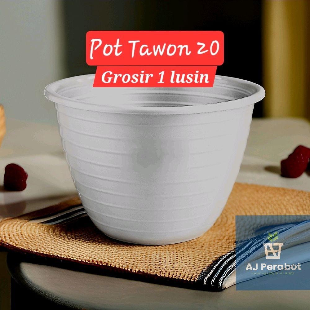 GROSIR 1 LUSIN Pot Tawon 20 / Pot Tanaman / Pot Bunga / Pot Bunga Plastik