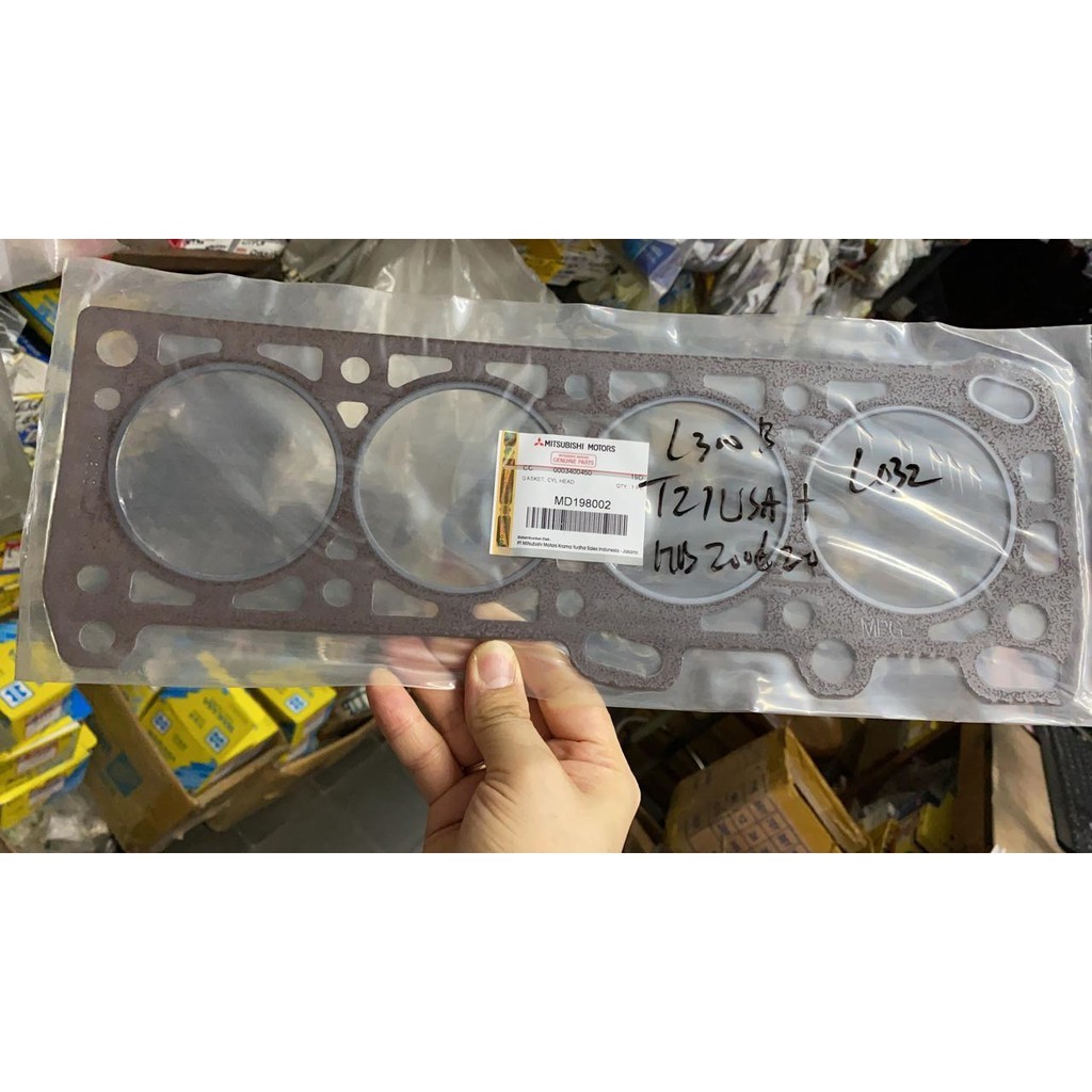 Pak Silinder Kop/ Packing Gasket Cylinder Head L300 Bensin New (4G32) merk Mitsubishi ORI KTB/ Imita