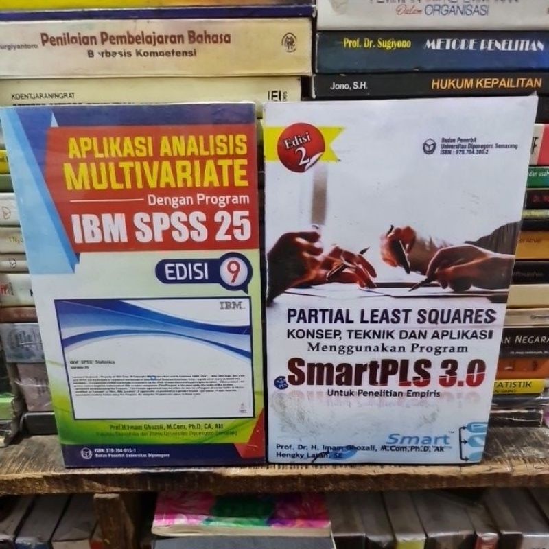 IBM SPSS 25 EDISI 9 DAN SMARTPLS 3.0 EDISI 2 BY PROF H IMAM GHOZALI SUDAH 2 BUKU