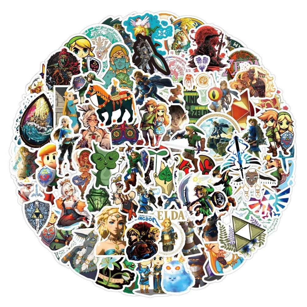 

60/120Pcs Tears of The Kingdom Game Stickers for Skateboard Book Decoration Waterproof Sticker Children Adults Fans Toys Gifts