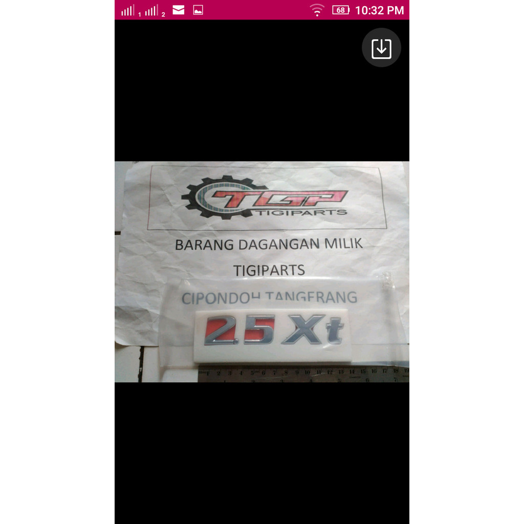 emblem 2.5XT atau ST nissan X trail