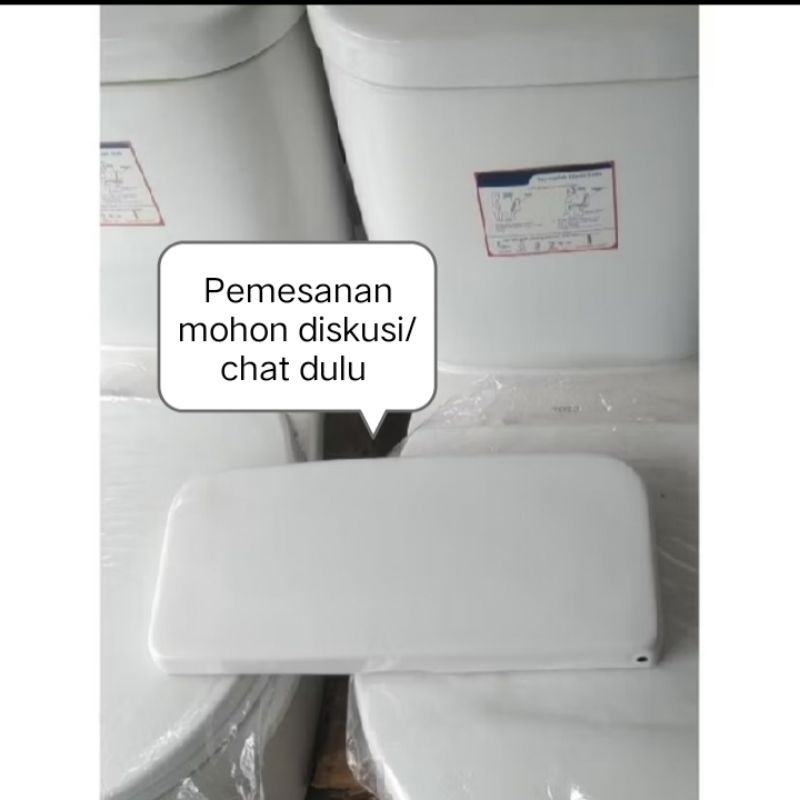 Tutup tangki closet duduk Toto tipe 516 warna biru, putih,pink muda, merah maroon kondisi second