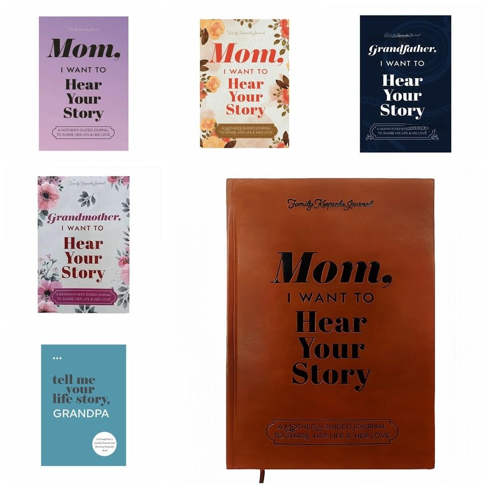 

Leather I Want Hear Your Story Notebook Mom/Grandmomther/Grandpa I Want to Hear Your Story Journal Book To Share Their Life