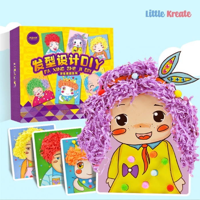 Little Kreate - Mainan Edukasi Aktivitas Anak - DIY Family Hairstyle