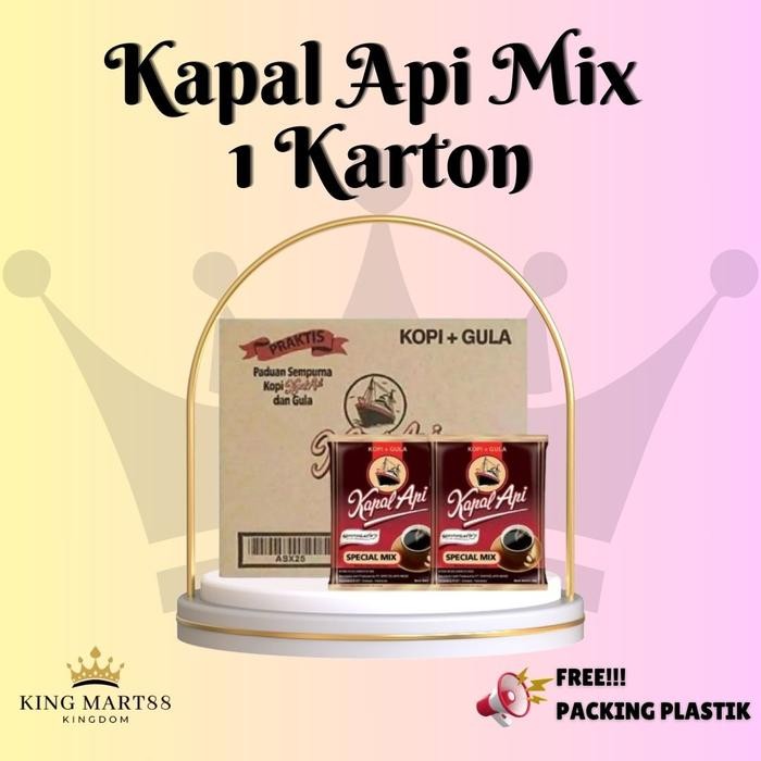

ABN08 X SISCAANANTA - KOPI KAPAL API SPECIAL MIX 1 KARTON 120 Pcs PACKING DUS - KAPAL API 1 KARTON