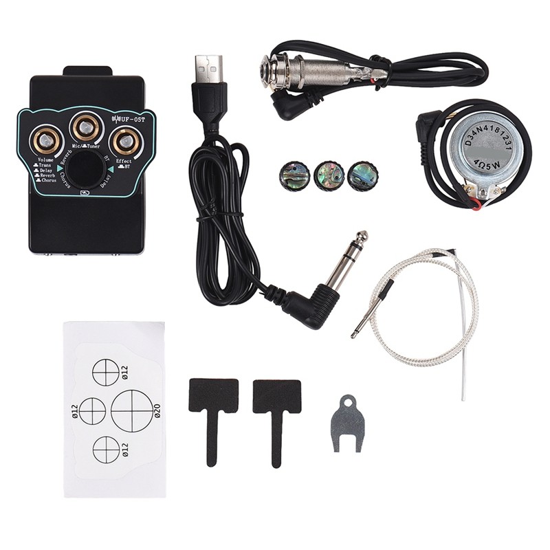 AAAEL-Guitar Pickup Classical Guitar Pickup Vibration Pickup BT Accompaniment Resonance Pickup 3-Ban