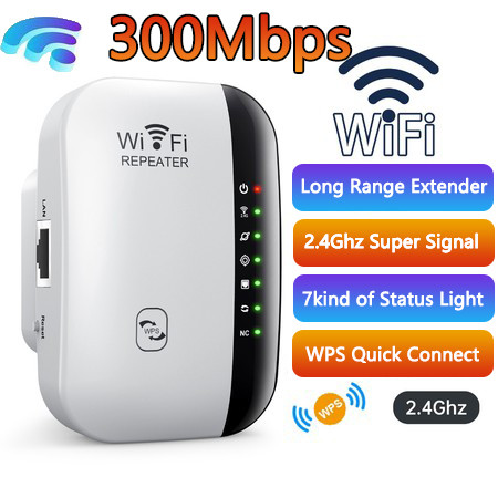 WiFi Repeater 300Mbps/Penguat WiFi/Wifi Extender/Mini Repeater/Sinyal WiFi Memperluas Jangkauan