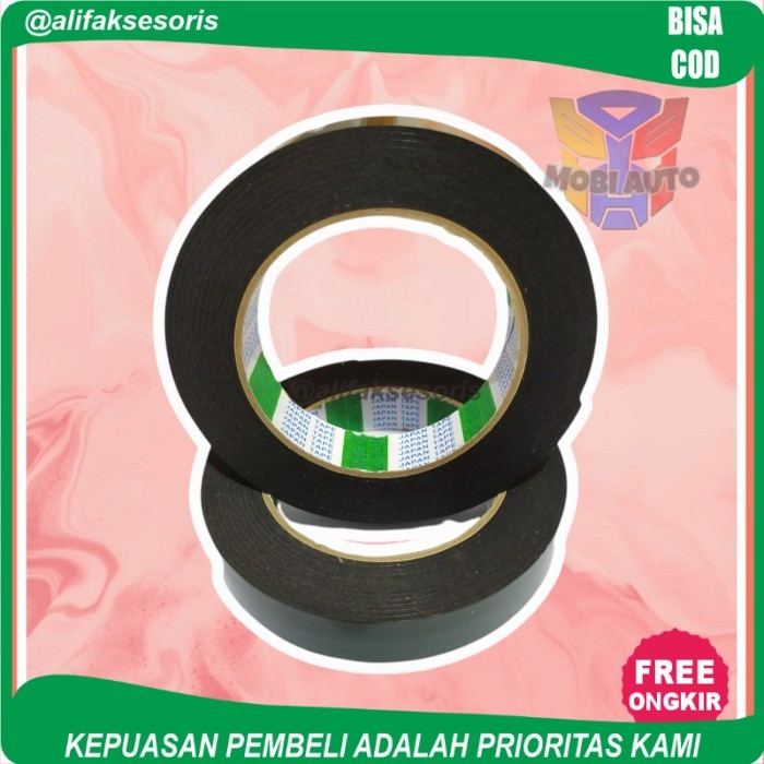 

Doubletape Double Tape Lem Foam Hijau Perekat Bolak Balik