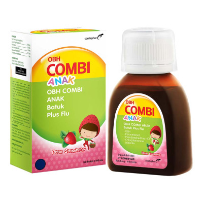 OBH COMBI ANAK Batuk Plus Flu 60 ml - Obat Batuk, Pilek & Demam Anak