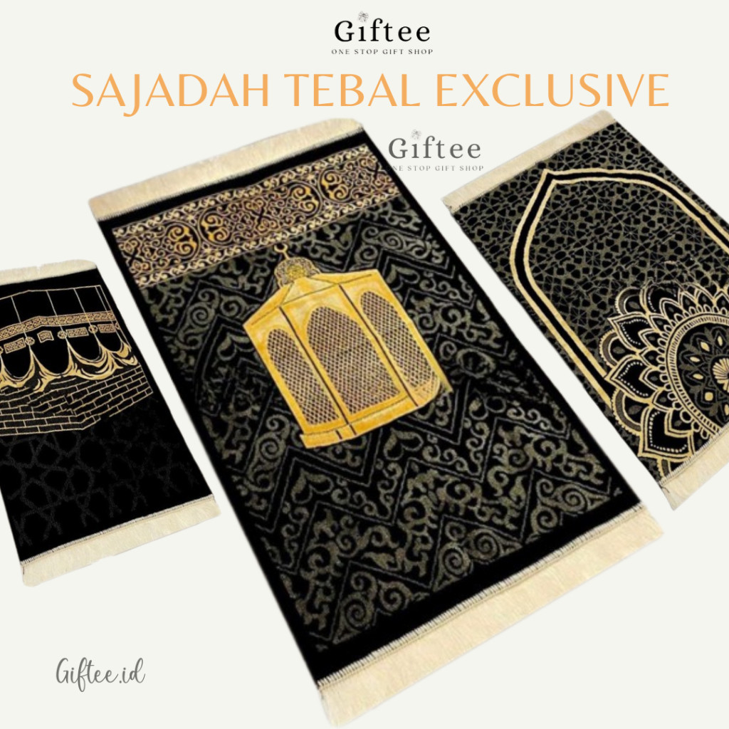 BAHAN PREMIUM / SAJADAH TEBAL TURKI EXCLUSIVE WANITA DAN PRIA DEWASA PRAYER MAT PRAYER RUG SAJADA TU